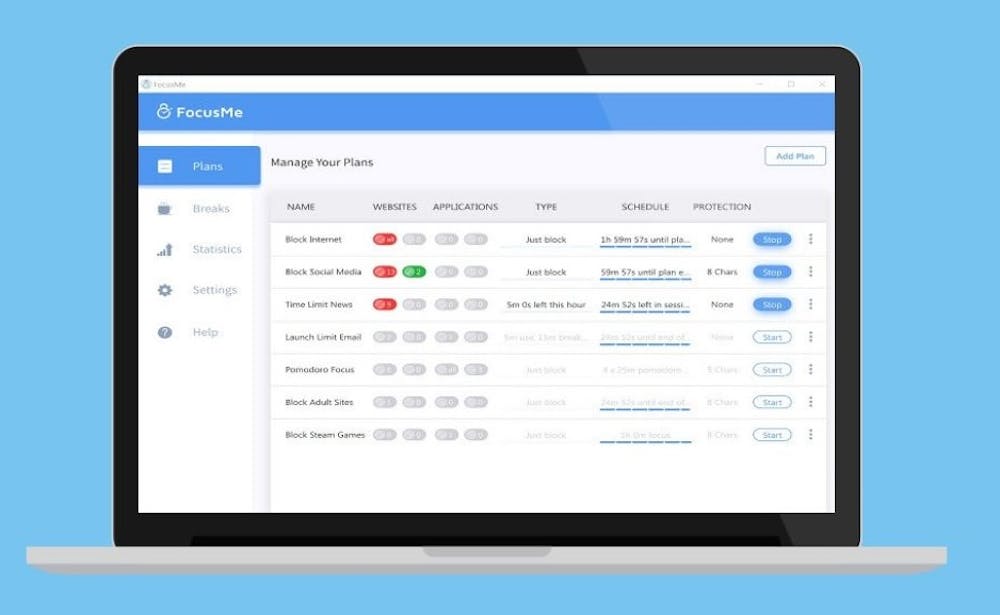 FocusMe Time Management App FocusMe Time Management App